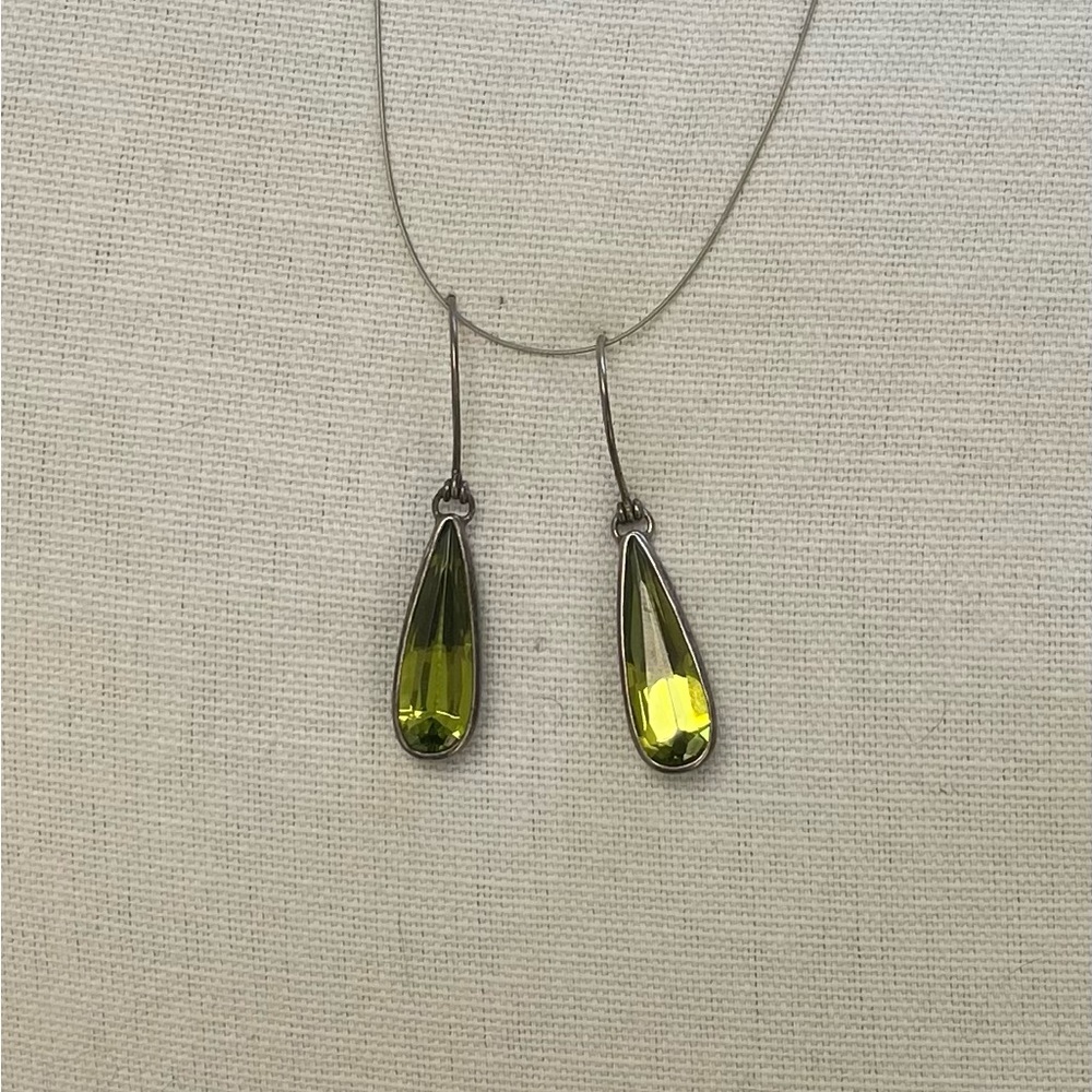 Peridot Teardrop Earrings